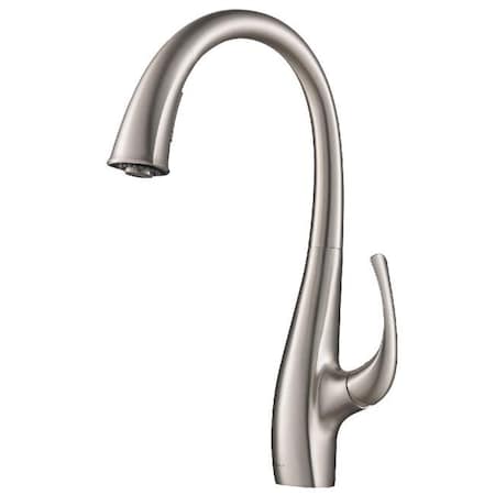 Daniel Kraus Kraus KPF-1675SFS Ansel Spot Free Stainless Steel Dual Function Pull-Down Kitchen Faucet KPF-1675SFS